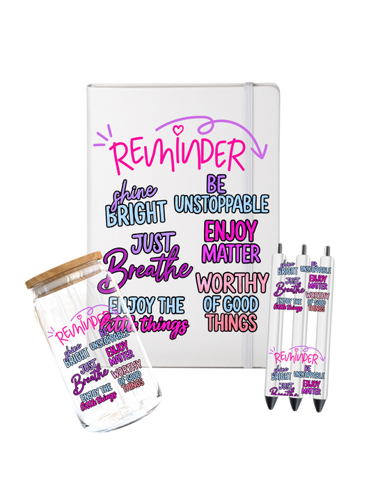 Reminder- Journal UV DTF DECAL