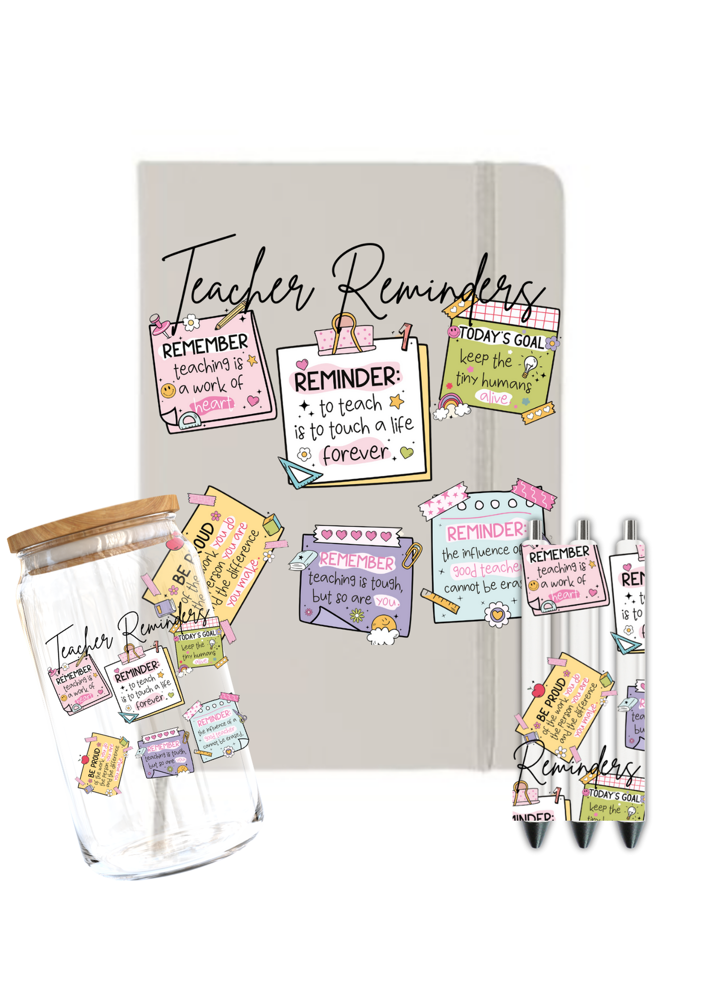 Teacher Reminders-Journal UV DTF DECAL – N2coolstuff