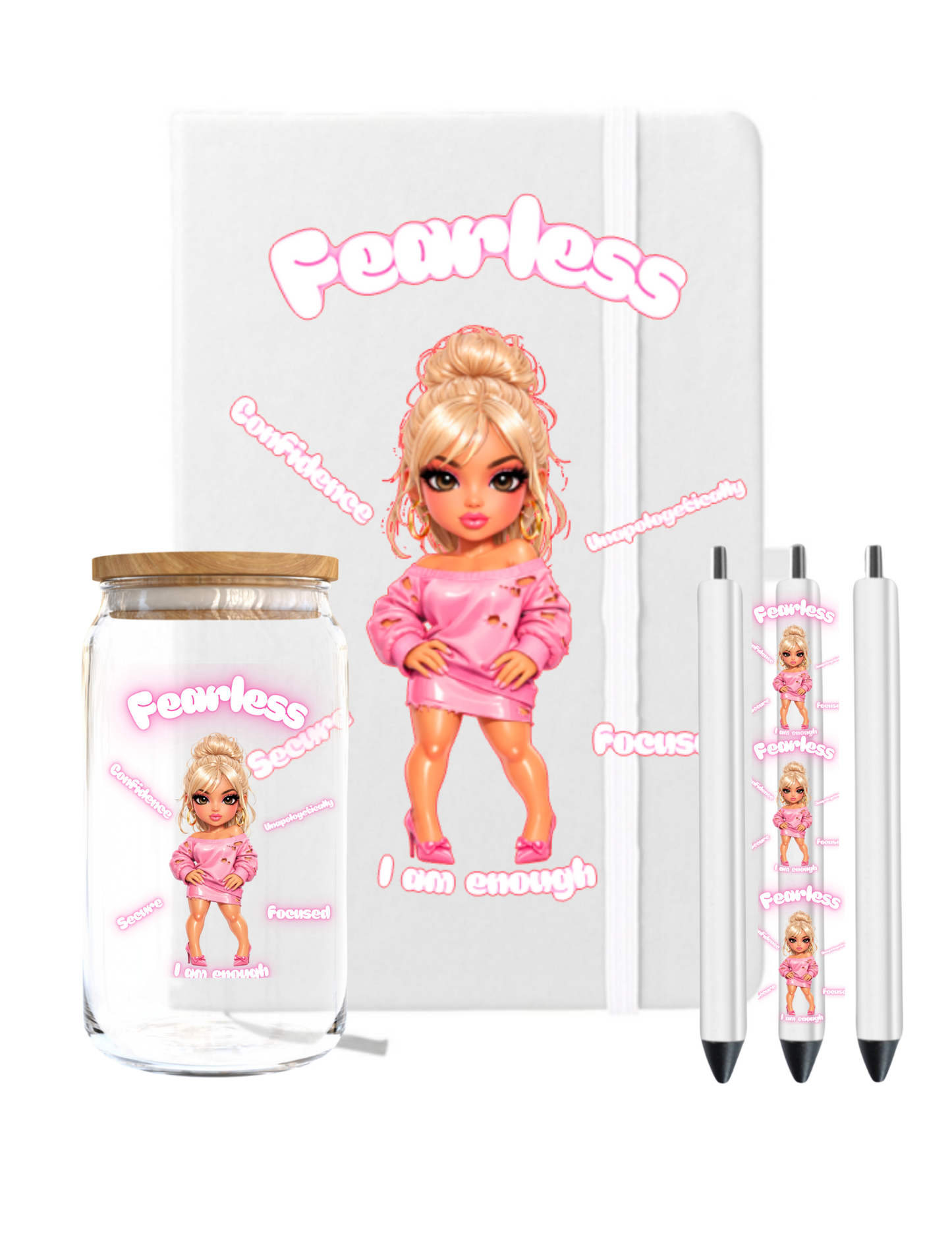 Fearless Affirmations (Caucasian women) -UV DTF