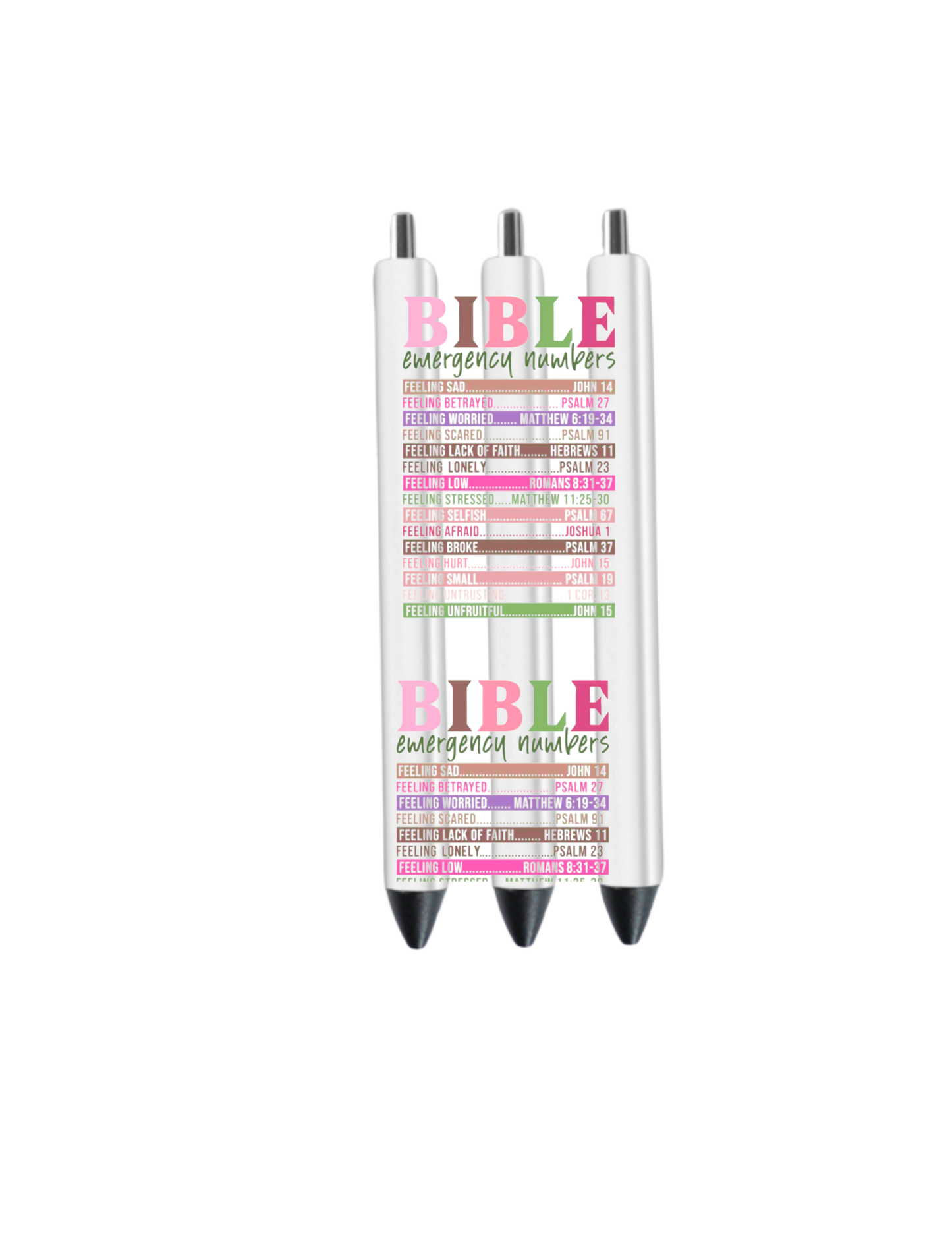 Bible Emergency -pink Journal UV DTF DECAL