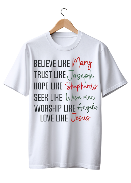 Believe like Mary -Dtf Transfer