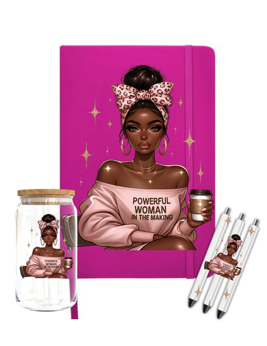 Powerful woman in the making - Journal UV DTF