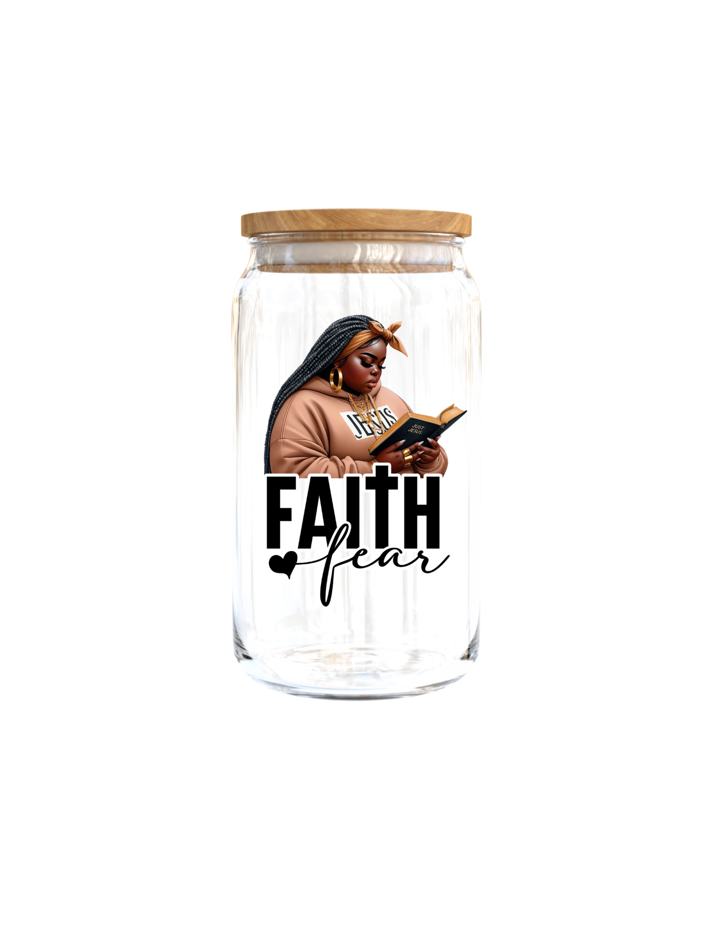 Faith over fear- (Christian & Melanin related)-UV DTF