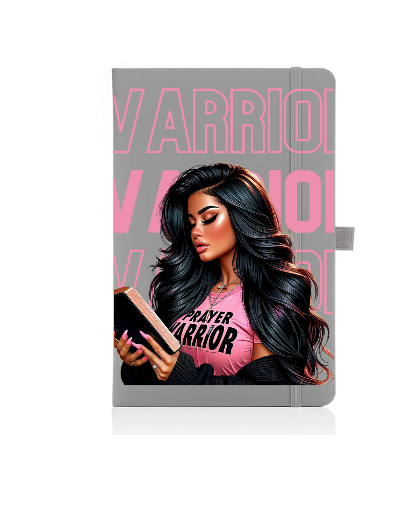 Warrior -pink latino girl - Journal UV DTF