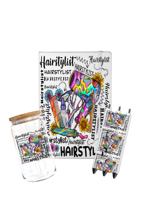 Hairstylist (with flowers )  -UV DTF