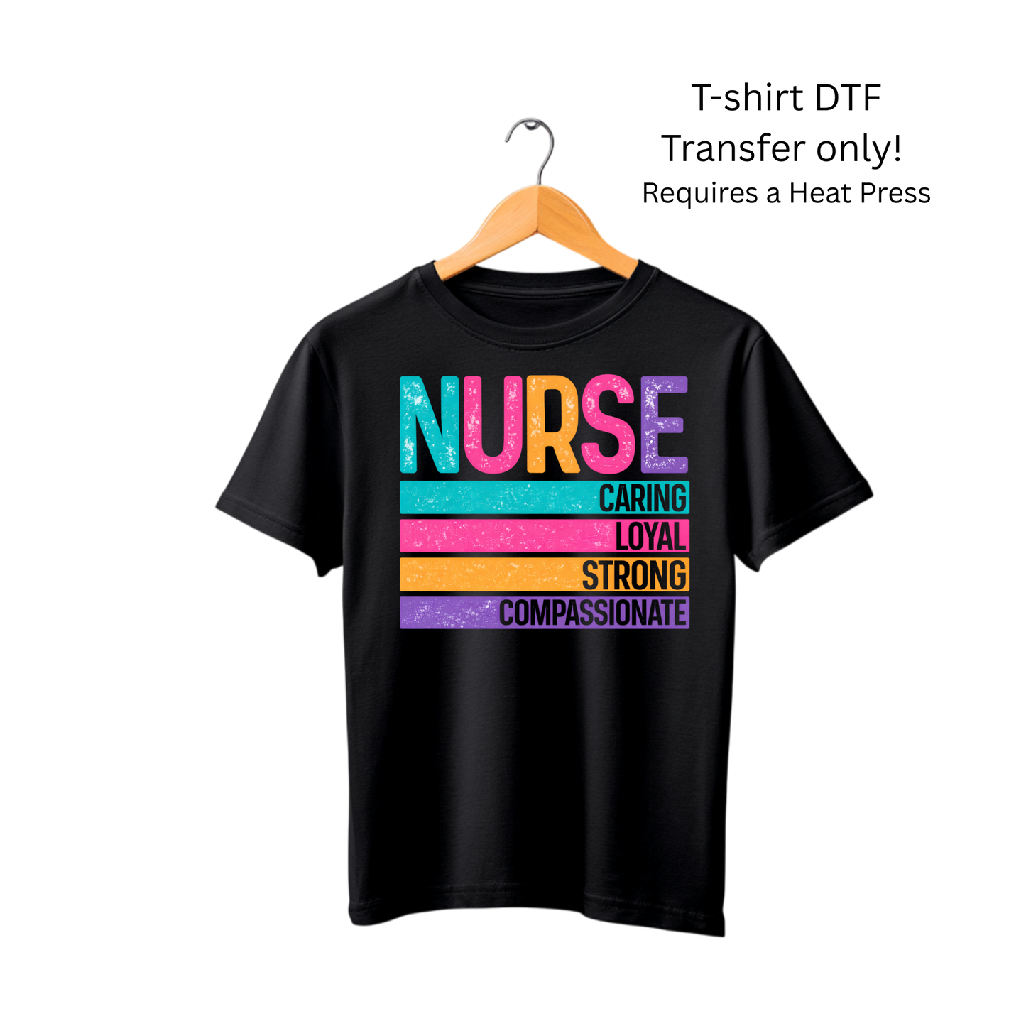 Nurse (colorful) -Dtf Transfer