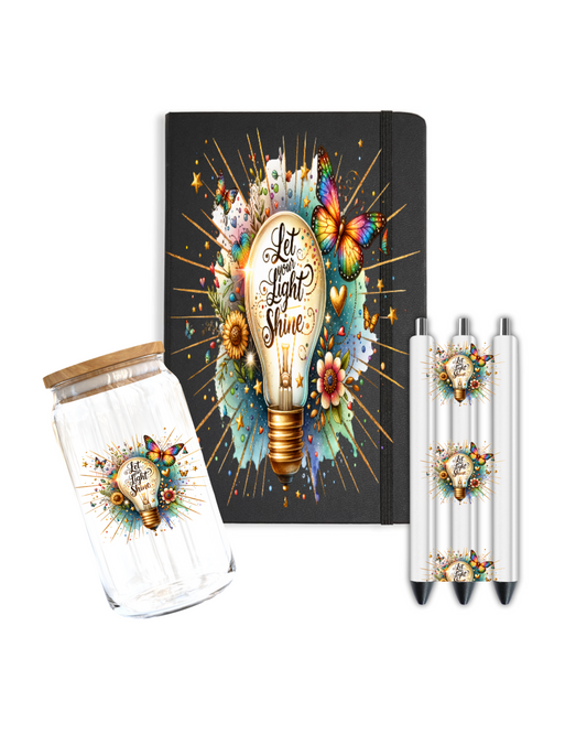 Let light Shine- Journal UV DTF
