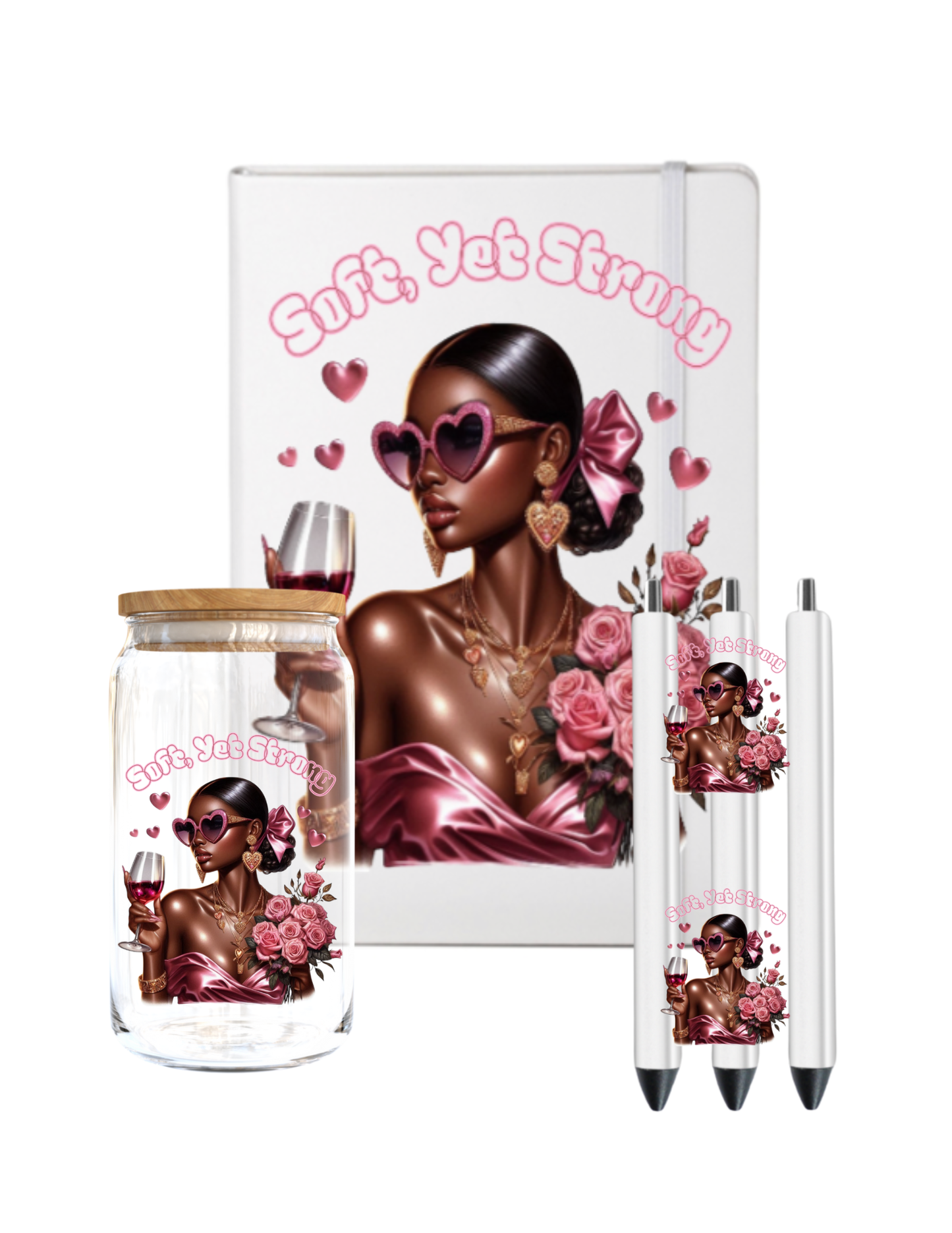 Soft, yet Strong-(Melanin inspirational women )  -UV DTF