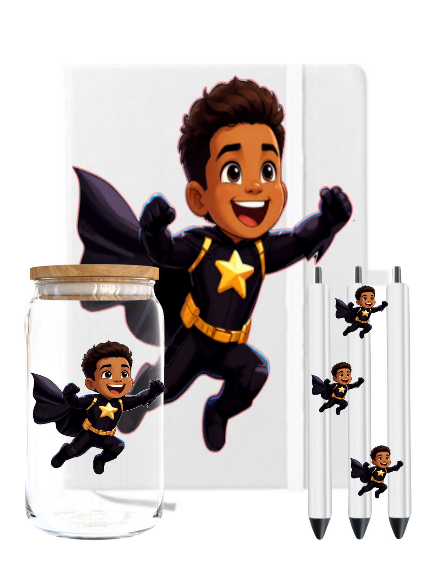 Little Boy Super Hero (Latino) -UV DTF