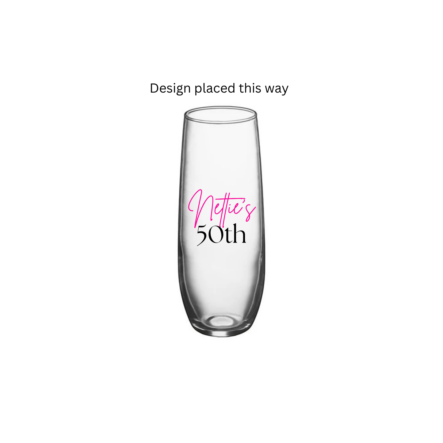 Custom 3x2' inches'' Size Suitable Wine glasses -UV DTF DECAL