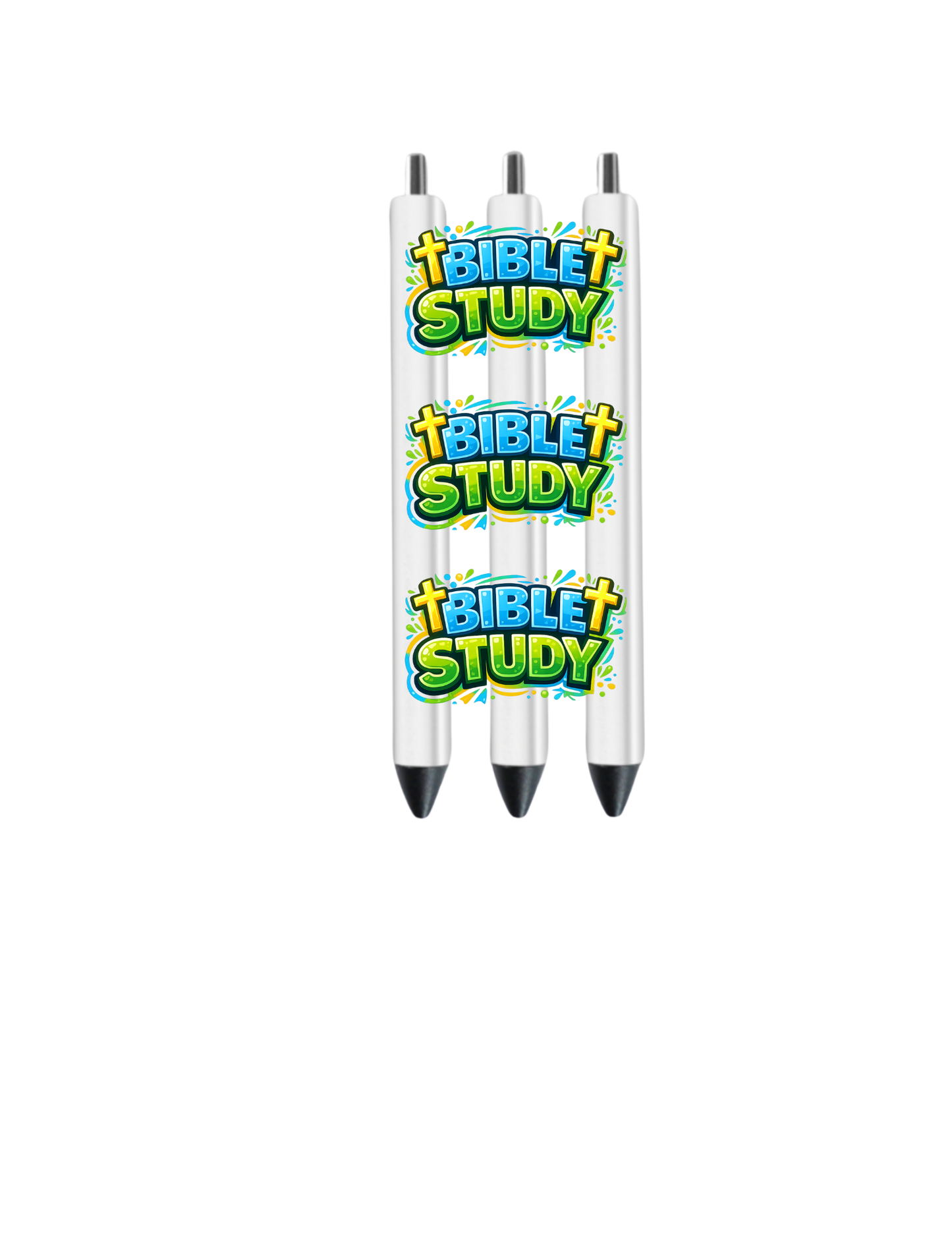 Bible Study ( blue, green, yellow)- Journal UV DTF DECAL
