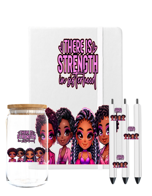 There is Strength in sisterhood (Pink & Purple) -UV DTF