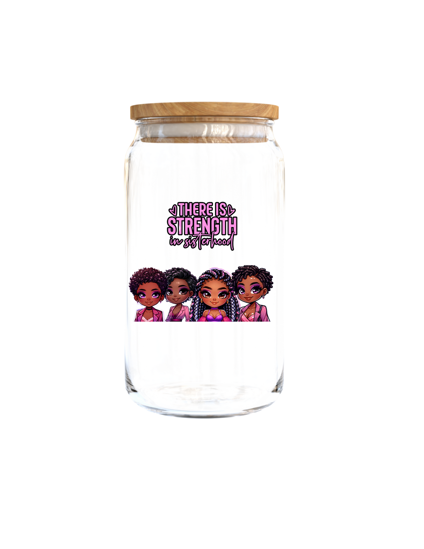 There is Strength in sisterhood (Pink & Purple) -UV DTF