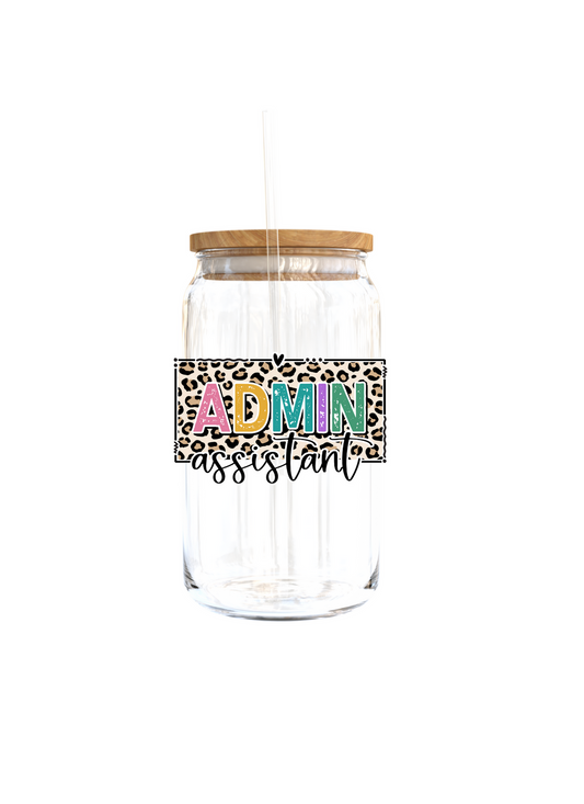 Admin Assistant -UV DTF DECAL 3''