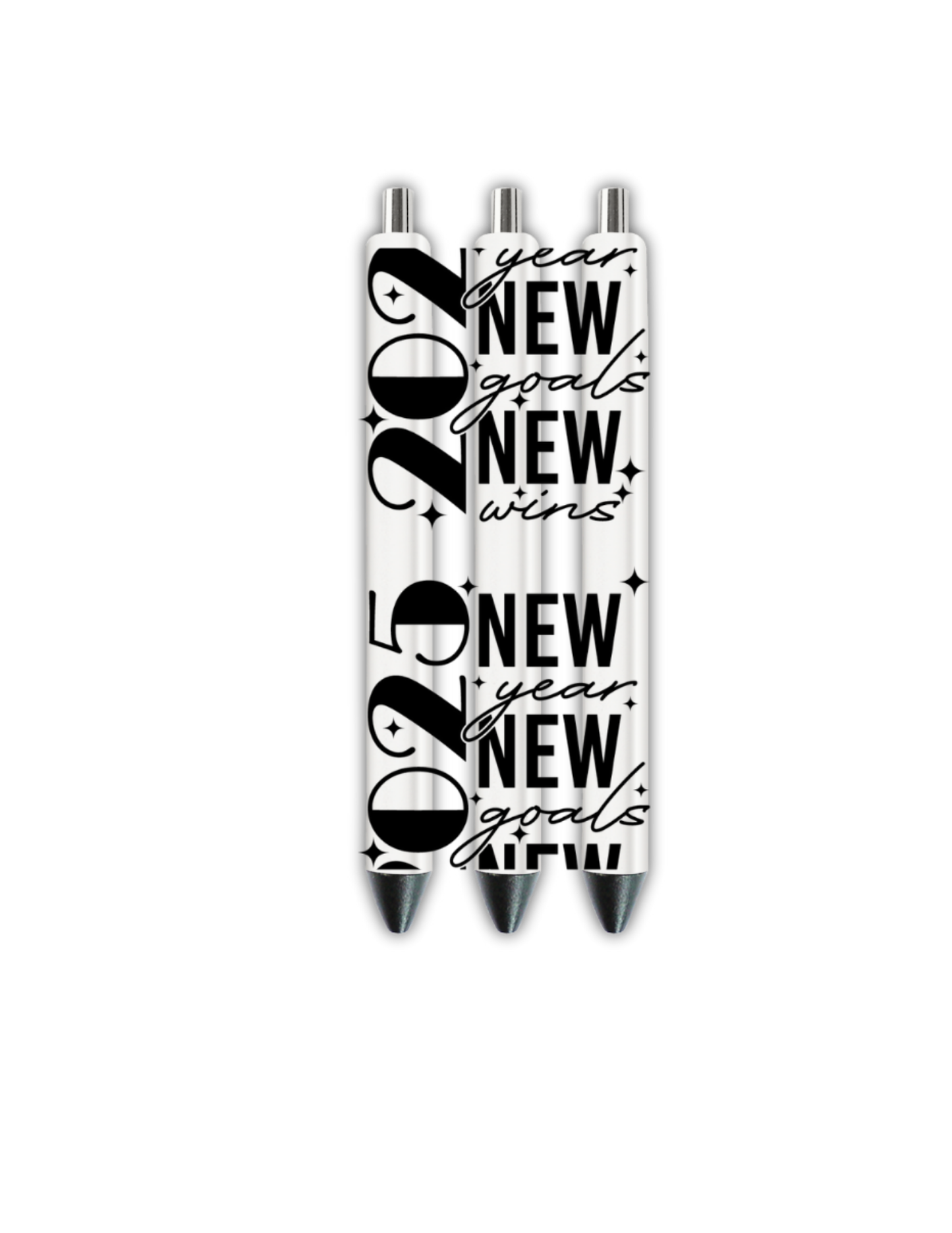2025- New year, New goals , New wins- Journal UV DTF DECAL