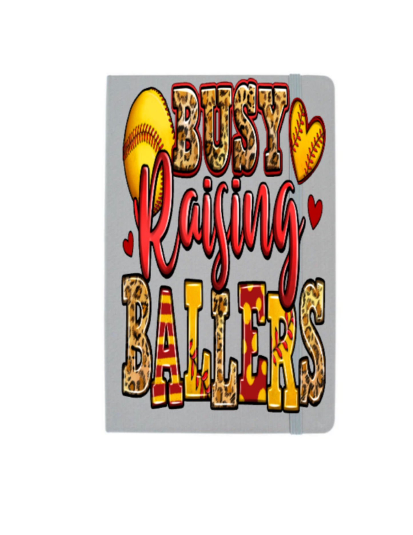 Busy Raising Ballers (Softball Mom) - Journal UV DTF DECAL
