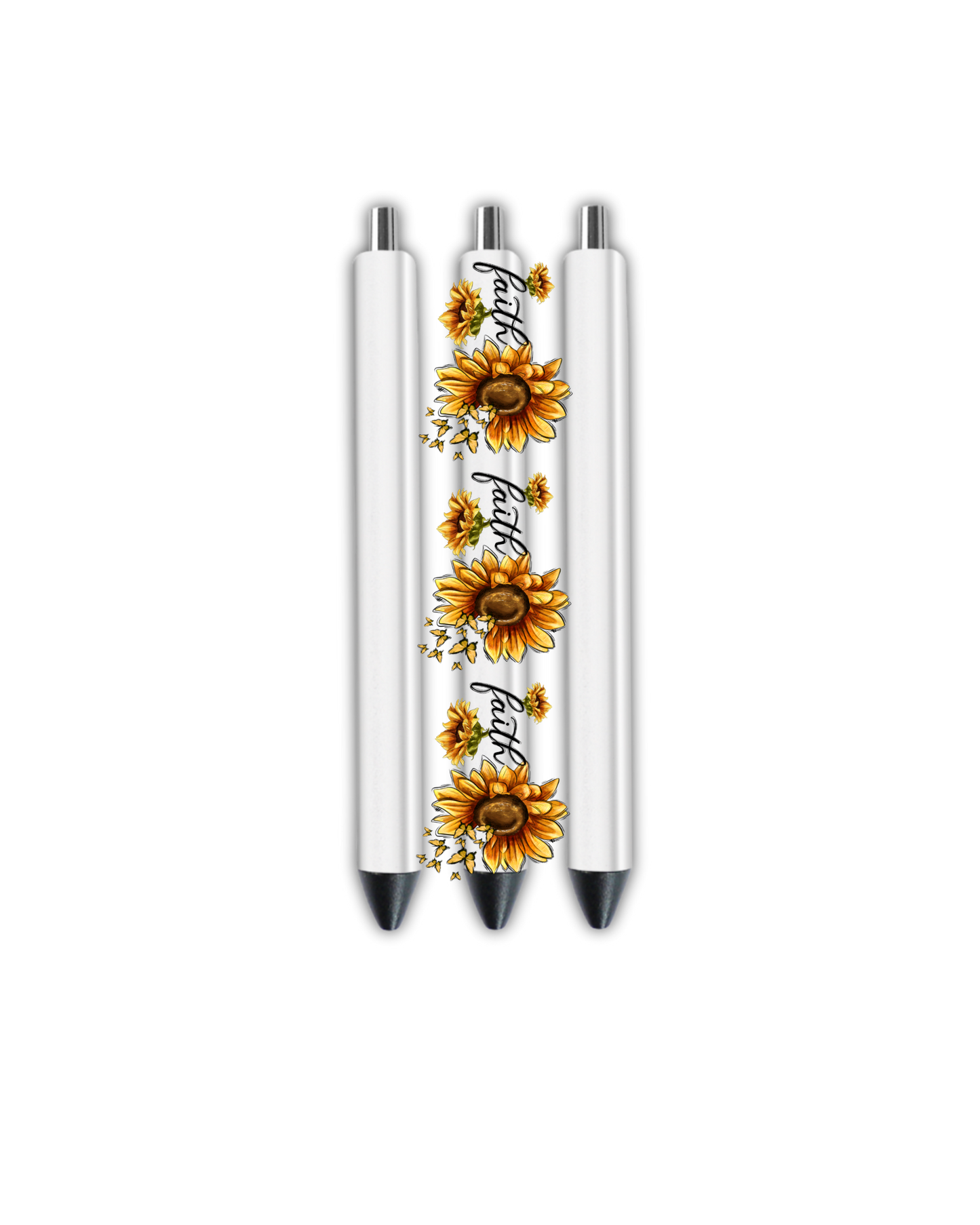 Faith - Sunflower,Butterflies   - Journal UV DTF