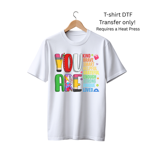 You are (Teacher) -Dtf Transfer