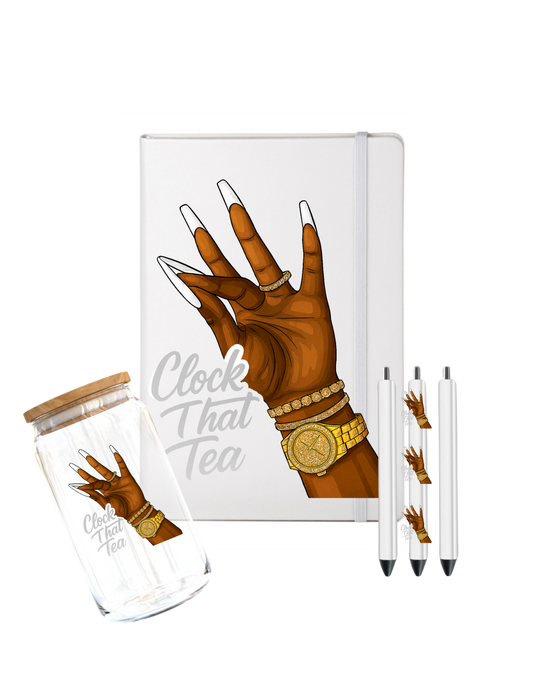 Clock that Tea-(Inspiration related)-UV DTF