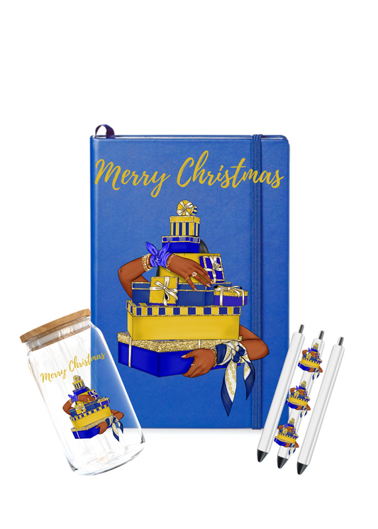 Merry Christmas (Gift boxes) BLUE, YELLOW-UV DTF