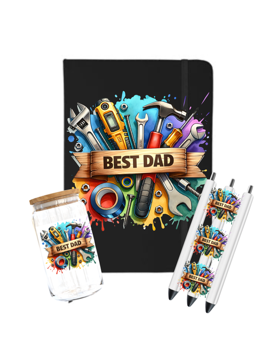 Best Dad Ever- Journal UV DTF DECAL