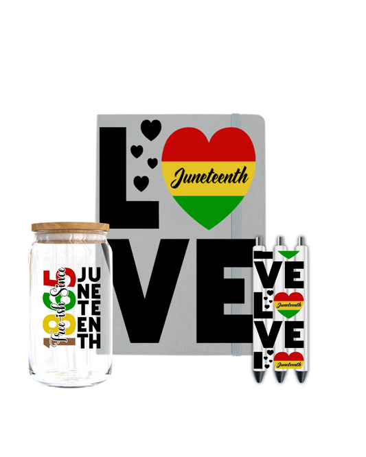 LOVE Juneteenth - Journal UV DTF
