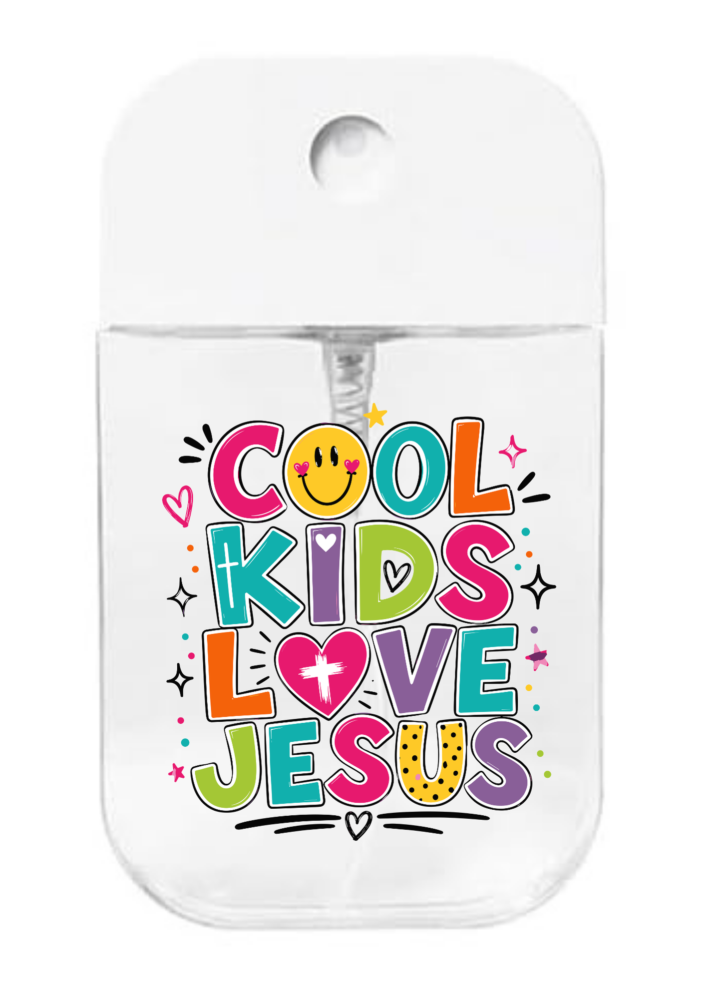 Cool Kids Love Jesus-UVDTF- Spray bottle Tranfers