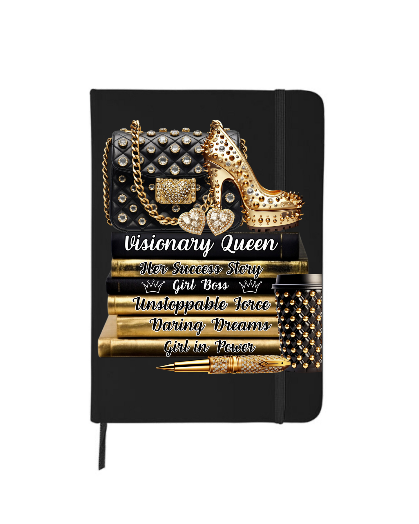 Visionary Queen - gold- Journal UV DTF