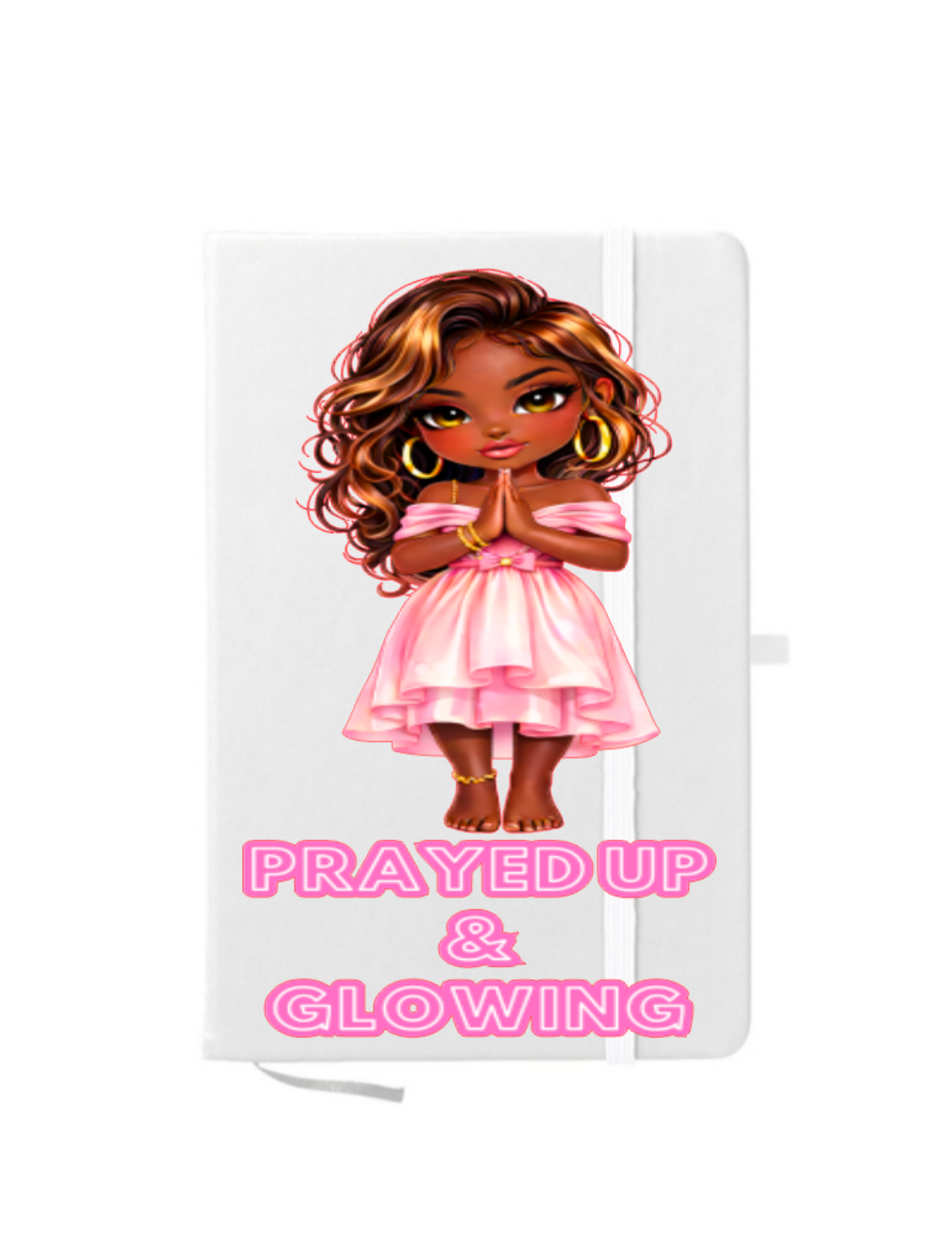 Prayed up & Glowing (brown skin ) -UV DTF