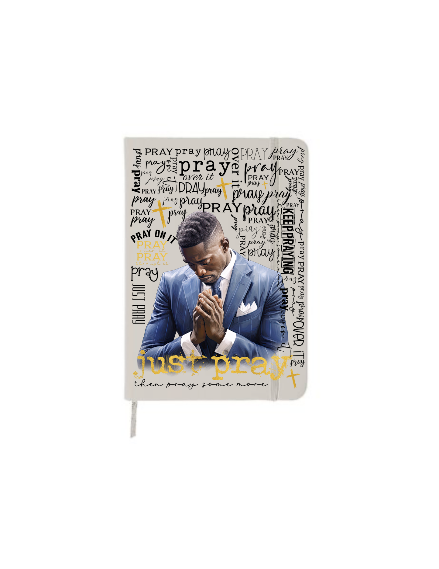 Just Pray ( Black Male) | Journal  UV DTF DECAL