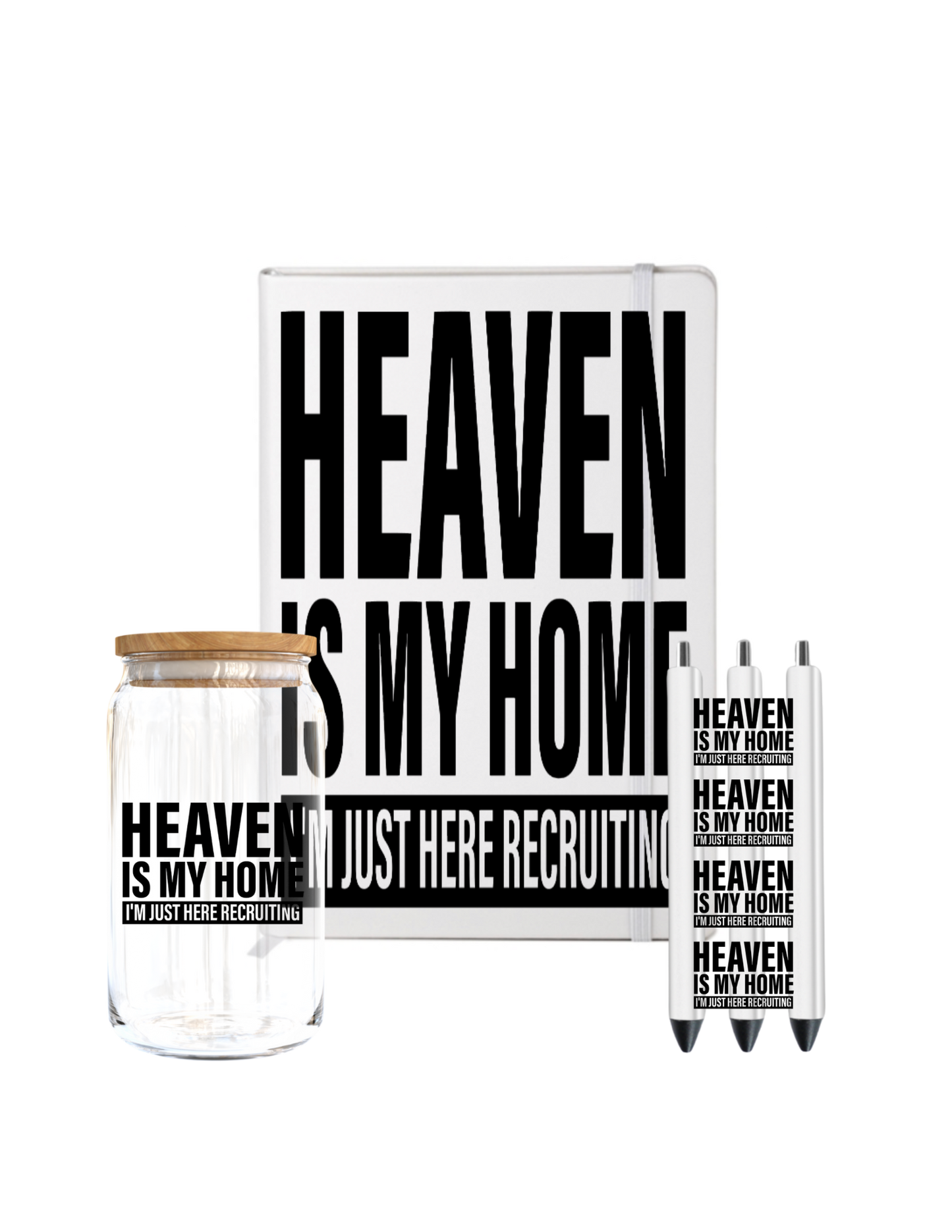 Heaven is my home I'm just here recruiting  - ( Christian related)-UV DTF