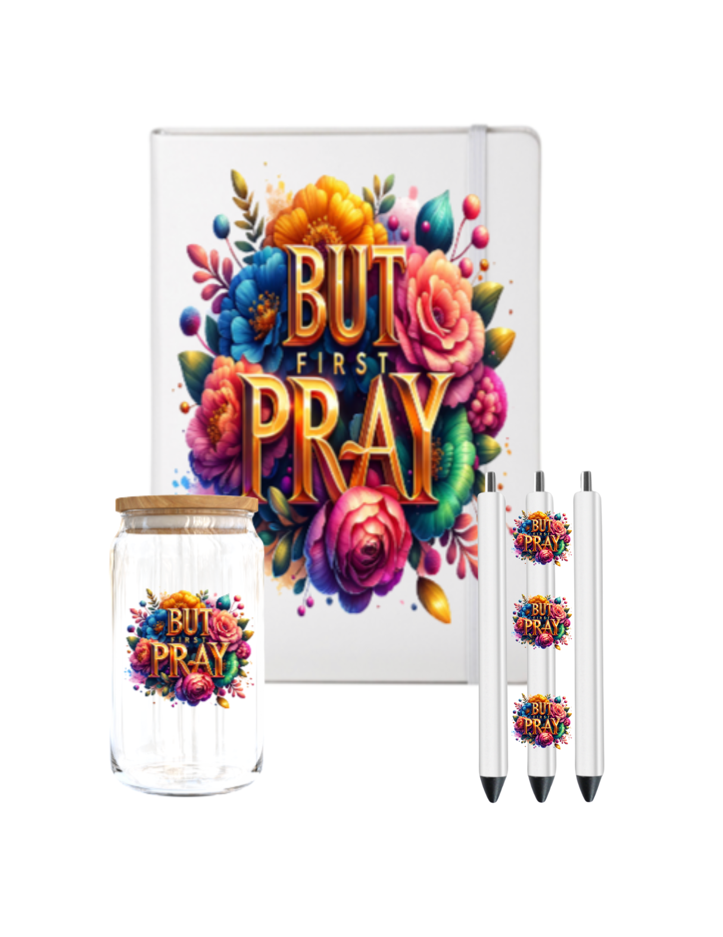 But Pray (Christian related) -Journal UV DTF DECAL