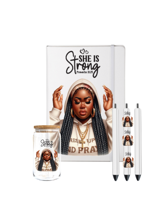 She is strong- ( Christian related)-UV DTF