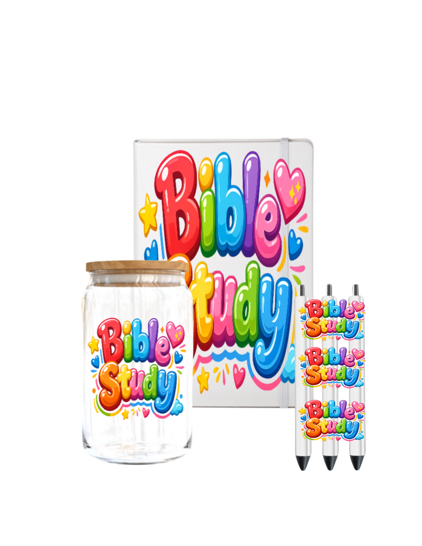 Bible Study ( Colorful )- Journal UV DTF DECAL