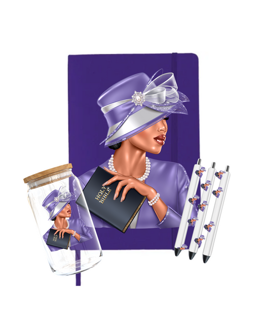 Church Lady -Purple- Journal UV DTF