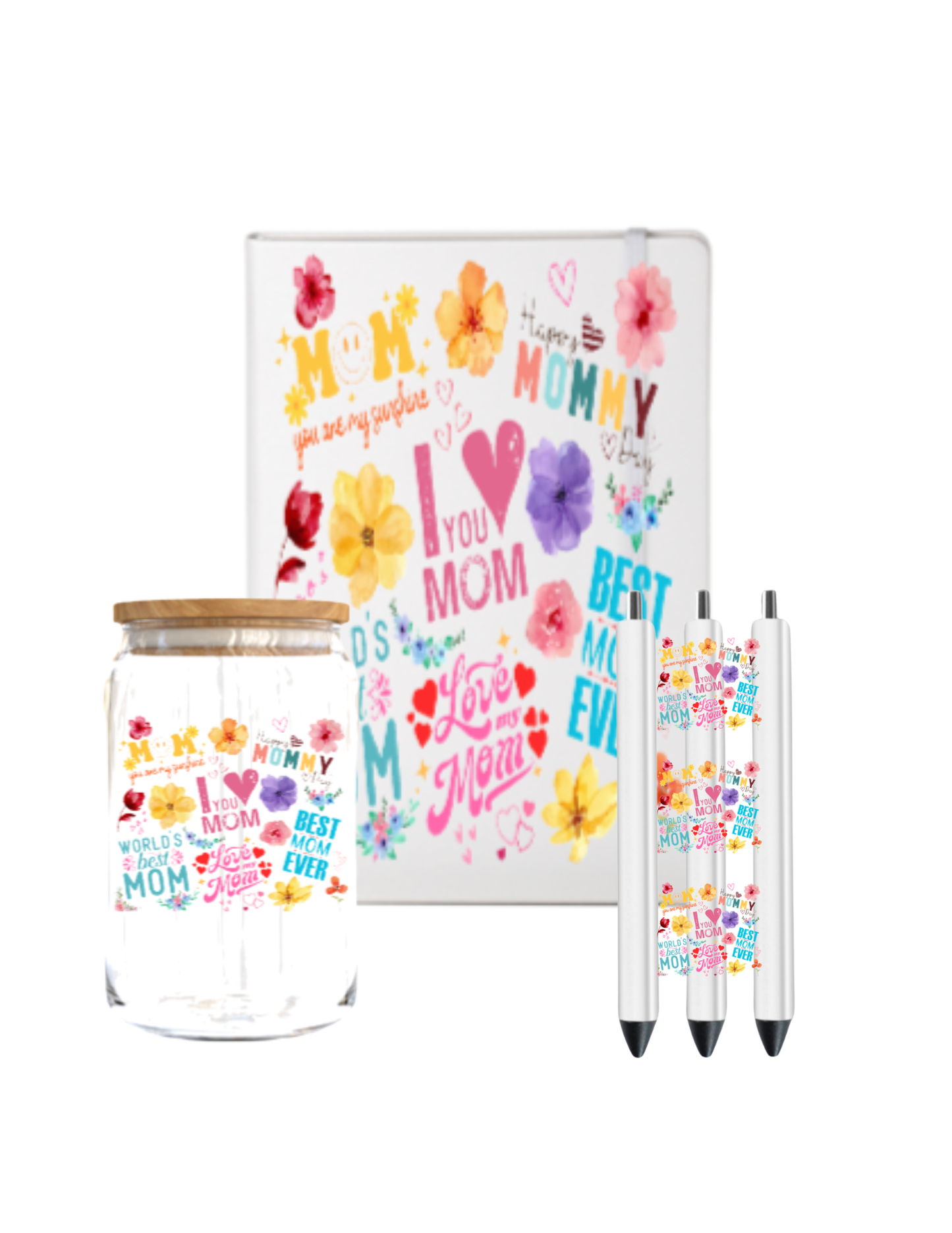 I love you mom - Journal UV DTF DECAL