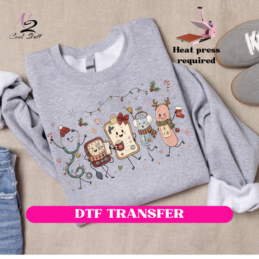 Christmas Nurse(Christmas)-Dtf Transfer