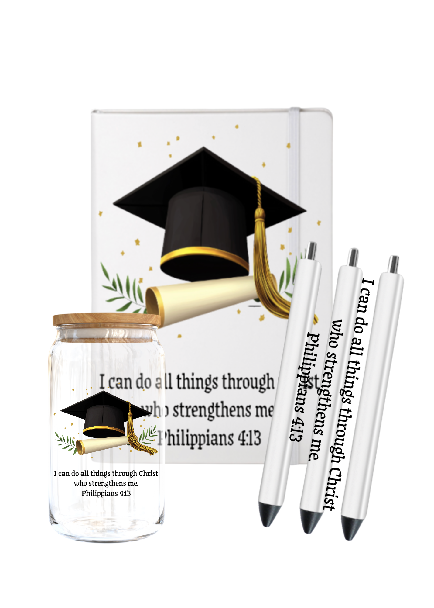 I can do all things through - Graduation (cap)-UV DTF