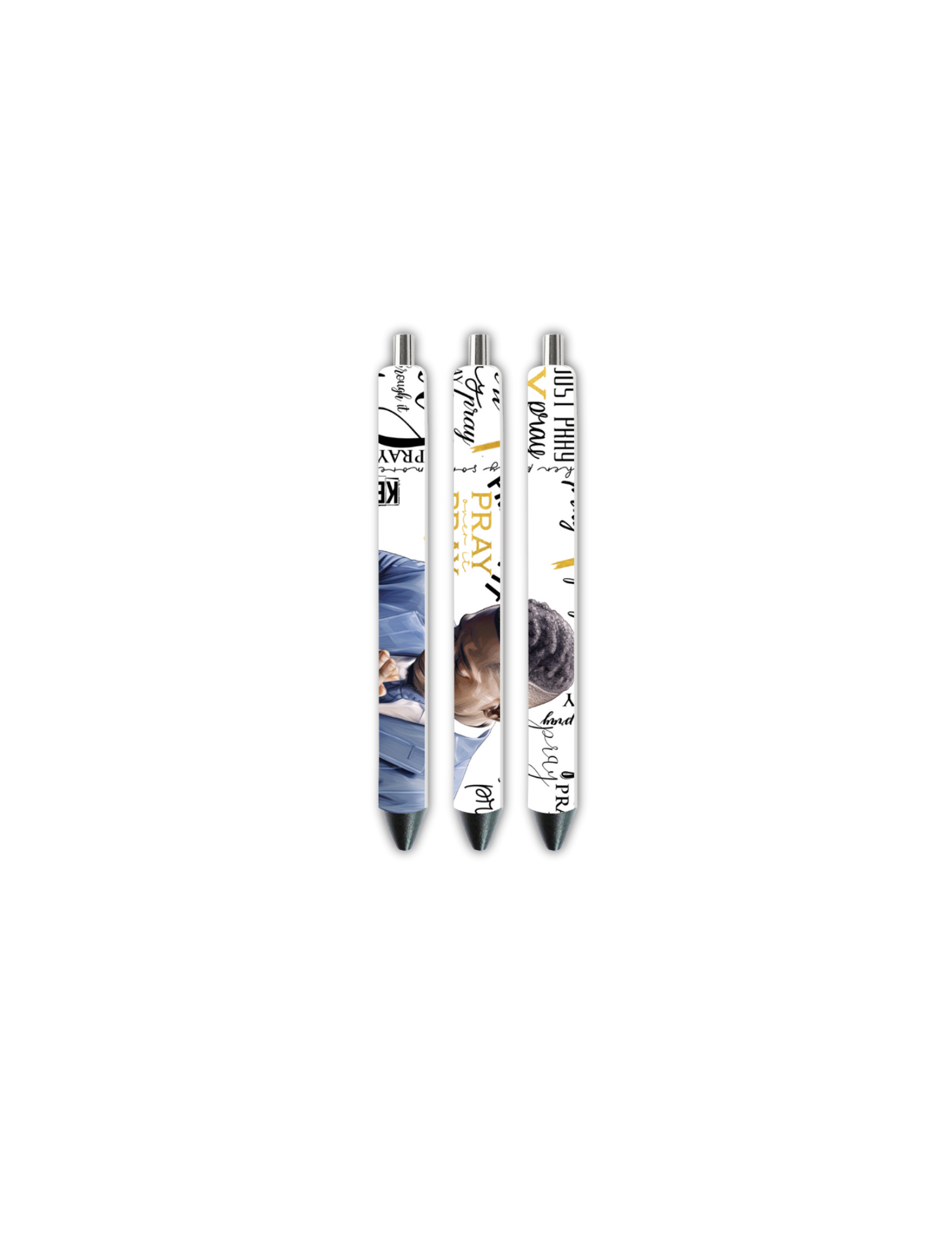Just Pray ( Black Male) | Journal  UV DTF DECAL