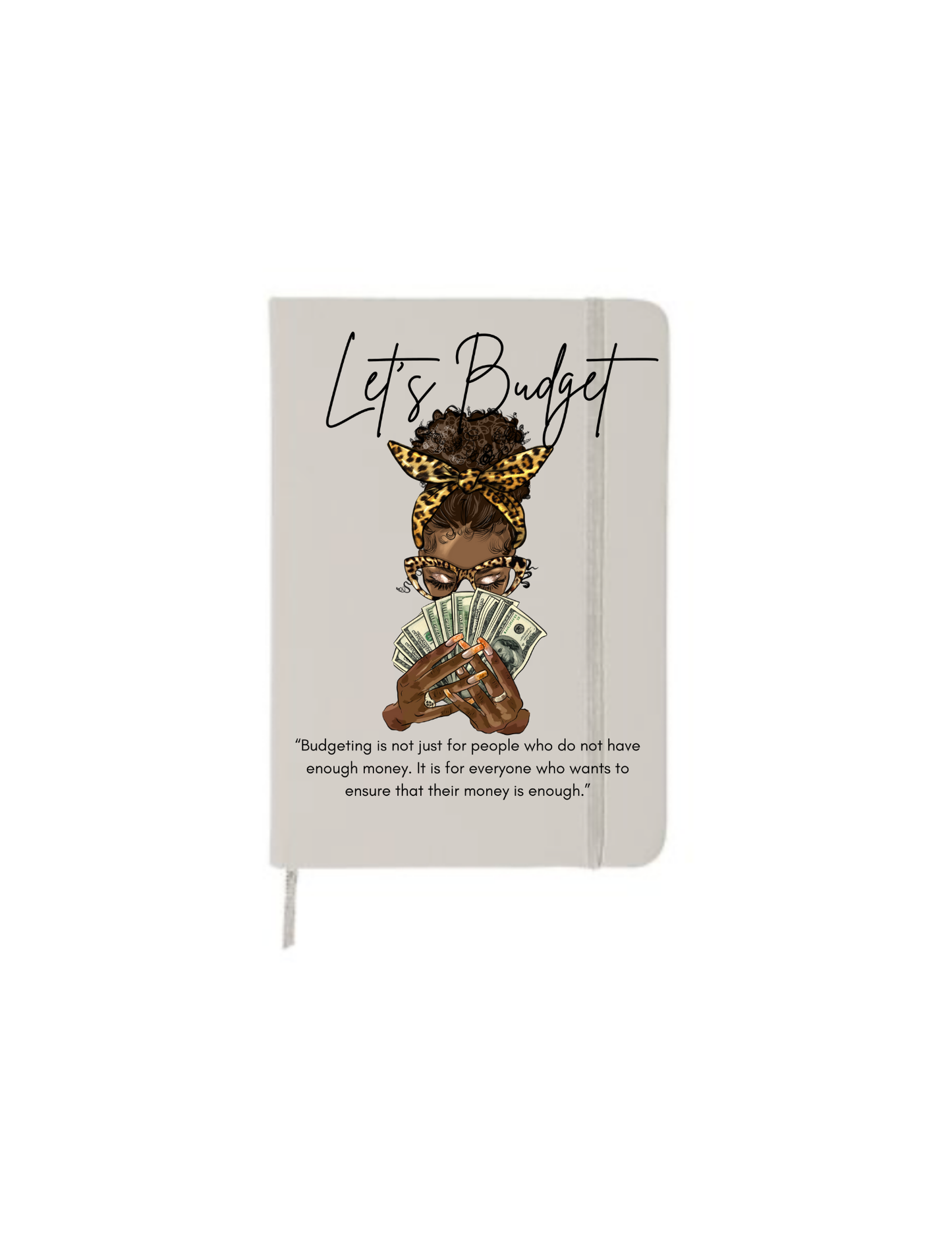 Let's Budget (Black Girl ) | Journal  UV DTF DECAL