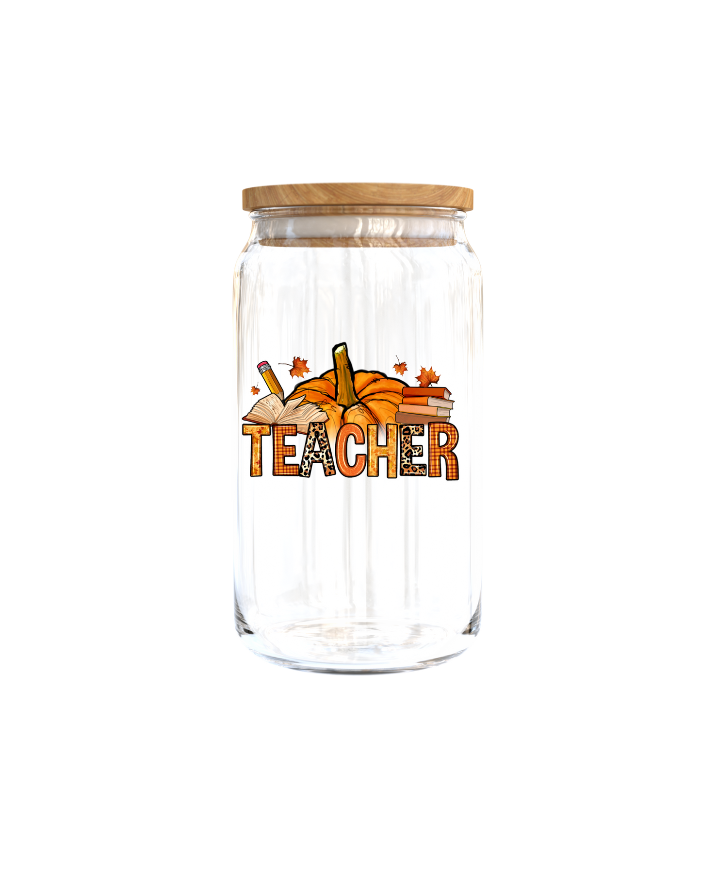 Pumkpin theme TEACHER  -Journal UV DTF DECAL