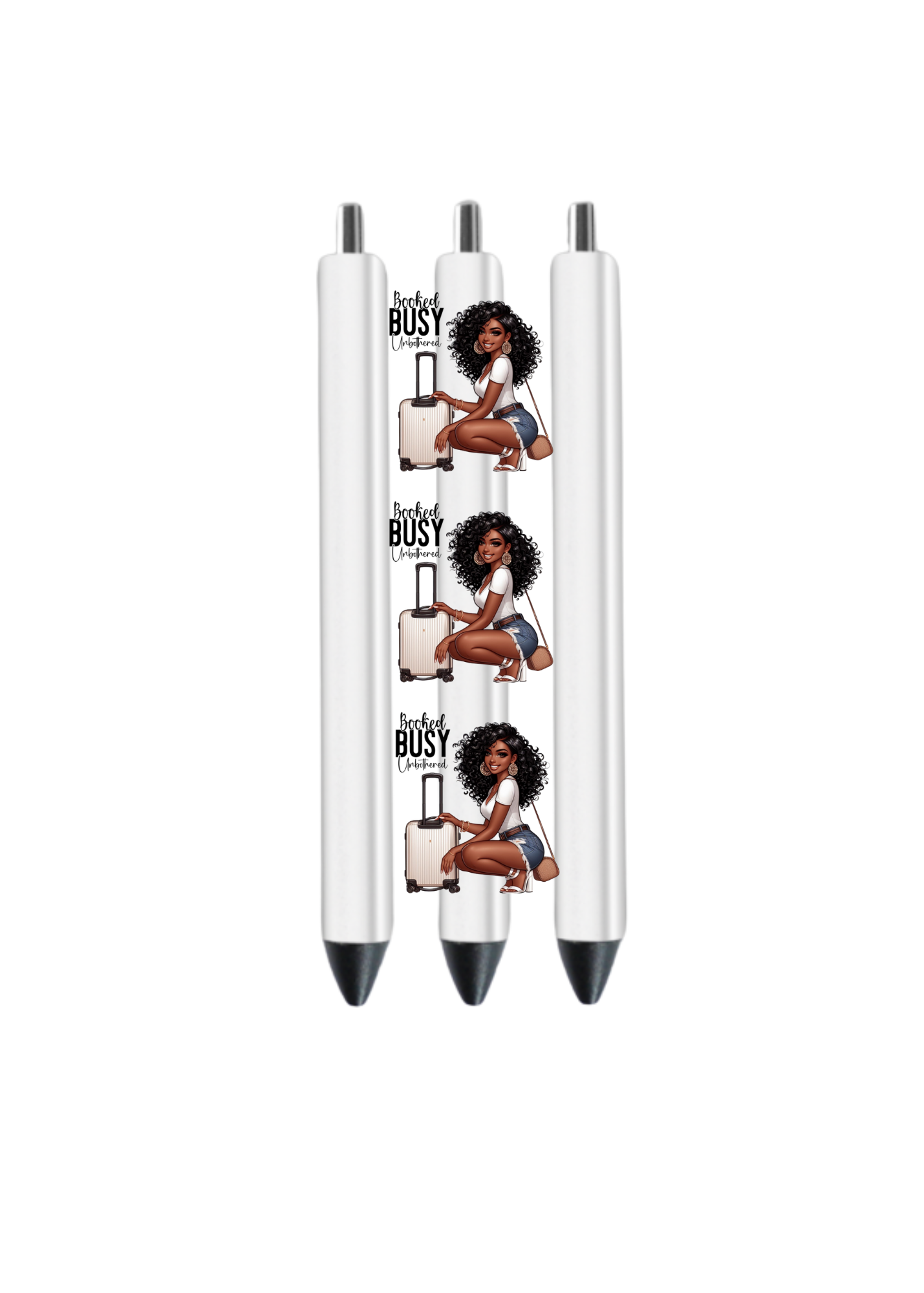 Booked and Busy (Melanin Women) -UV DTF