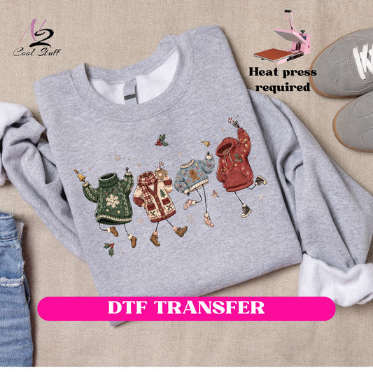 Christmas Sweaters (Christmas)-Dtf Transfer
