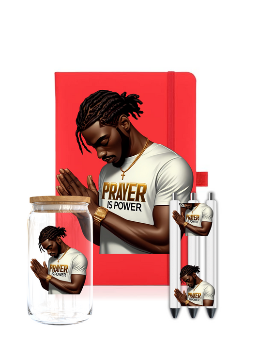 Prayer is power-men- Journal UV DTF