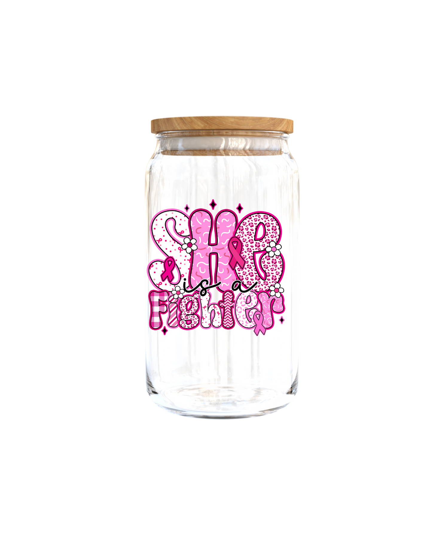 She is a Figther (Breast cancer )-UV DTF