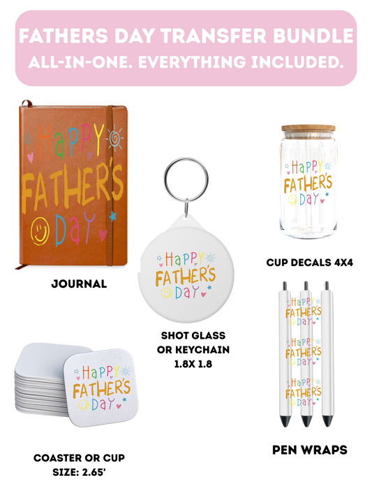 Happy Fathers Day  - Everything Included-UV DTF