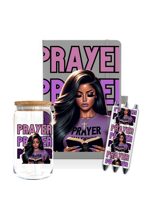 Prayer- Latino Woman -purple - Journal UV DTF