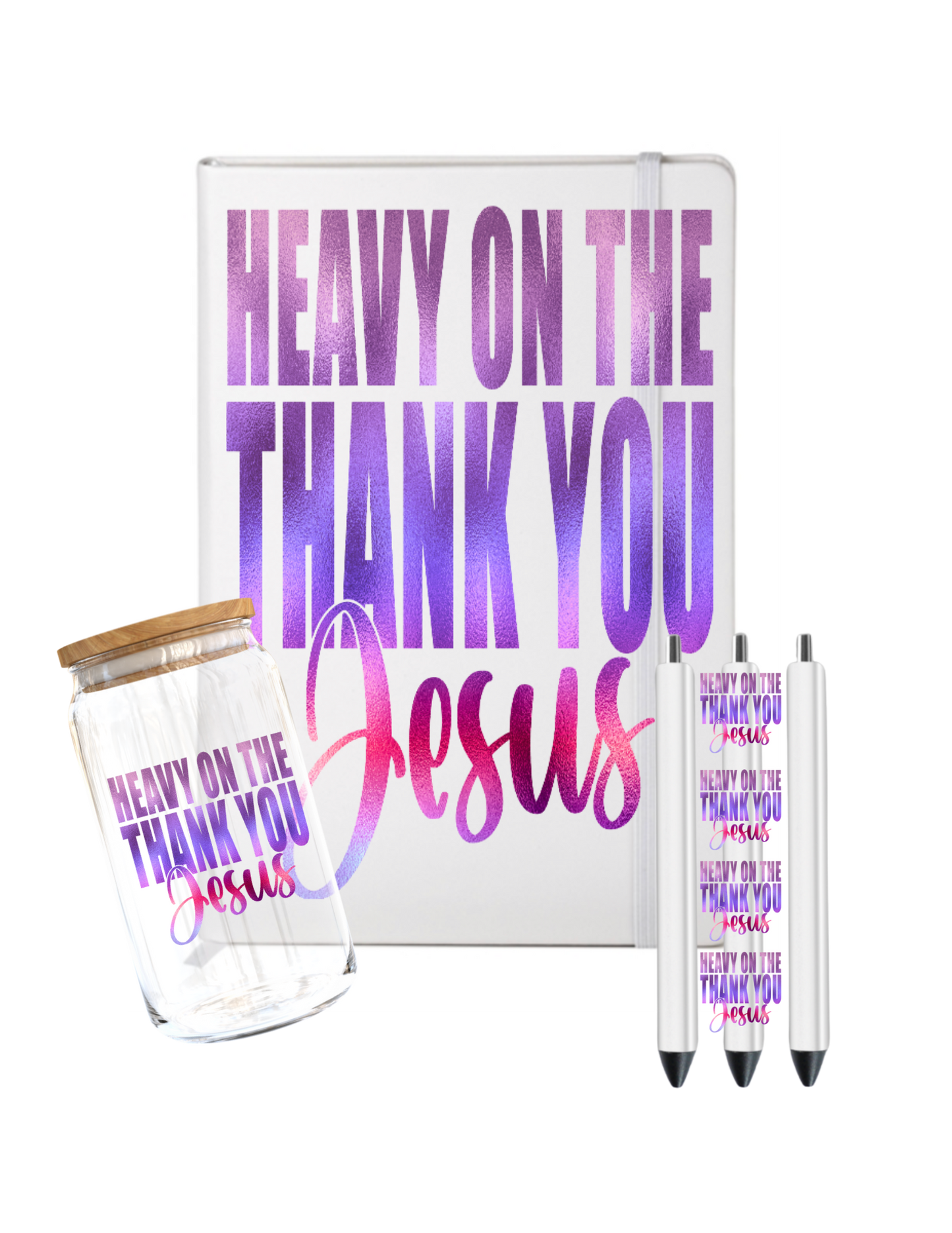 Heavy on the Thank you Jesus- ( Christian related)-UV DTF