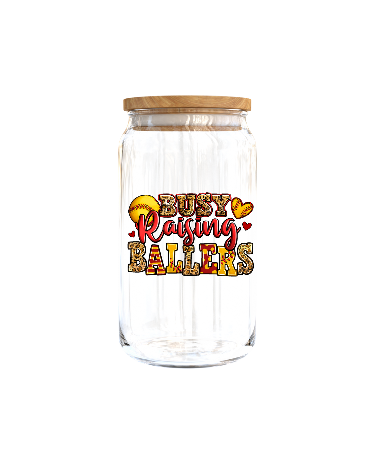 Busy Raising Ballers (Softball Mom) - Journal UV DTF DECAL