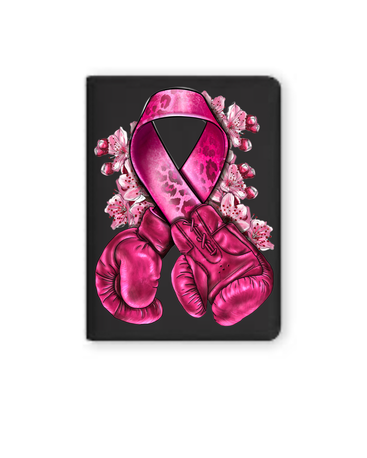 Breast Cancer Pink Boxing gloves- Journal UV DTF